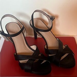 Kelly & Katie Black Strappy Heels